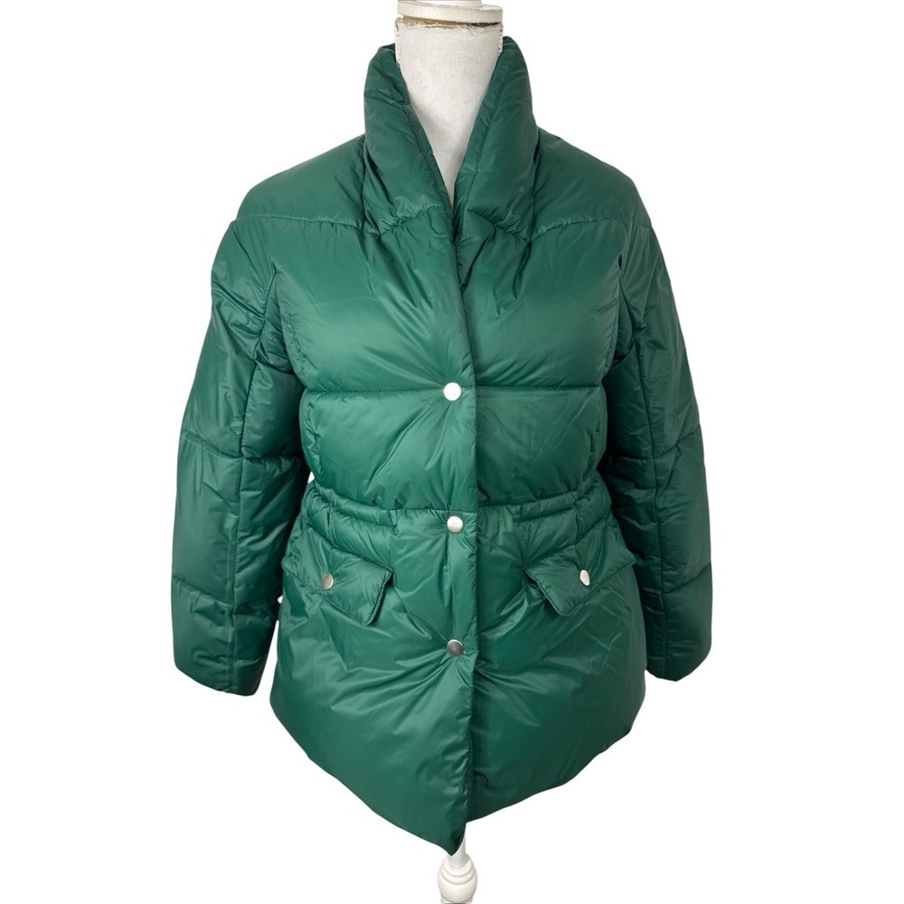 J.Crew Women's XXS Signature Puffer‎ Coat Super Warm EUC Green